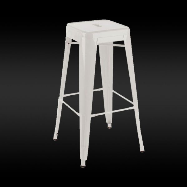 White Tolix Stool - JP Light & Sound