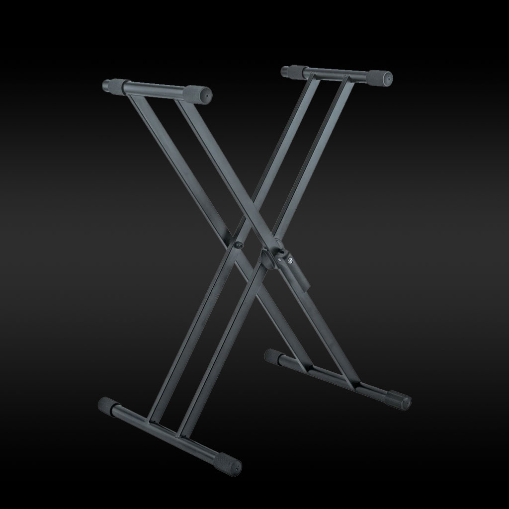 K&M Keyboard Stand Double Braced X-frame - JP Light & Sound Hire