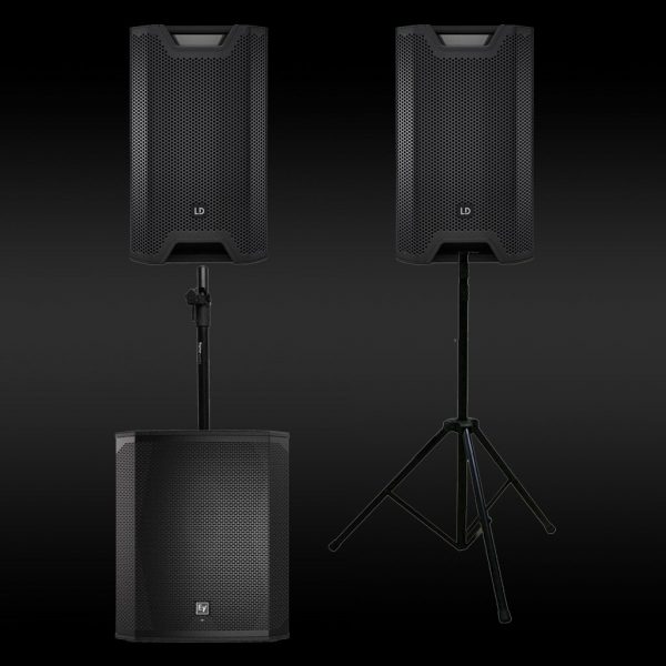 LD ICOA Speakers & Electro Voice ELX Speaker Sub Package Hire - JP Light & Sound Adelaide