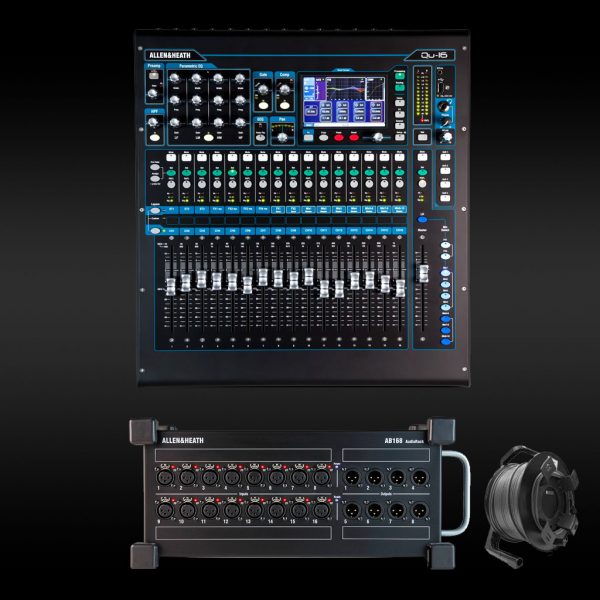 Allen & Heath QU16 Digital Audio Mixer with AB168 Stage Box Hire