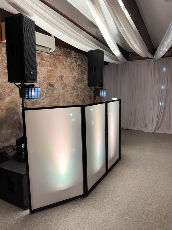 Wedding DJ Facade - JP Light & Sound Hire